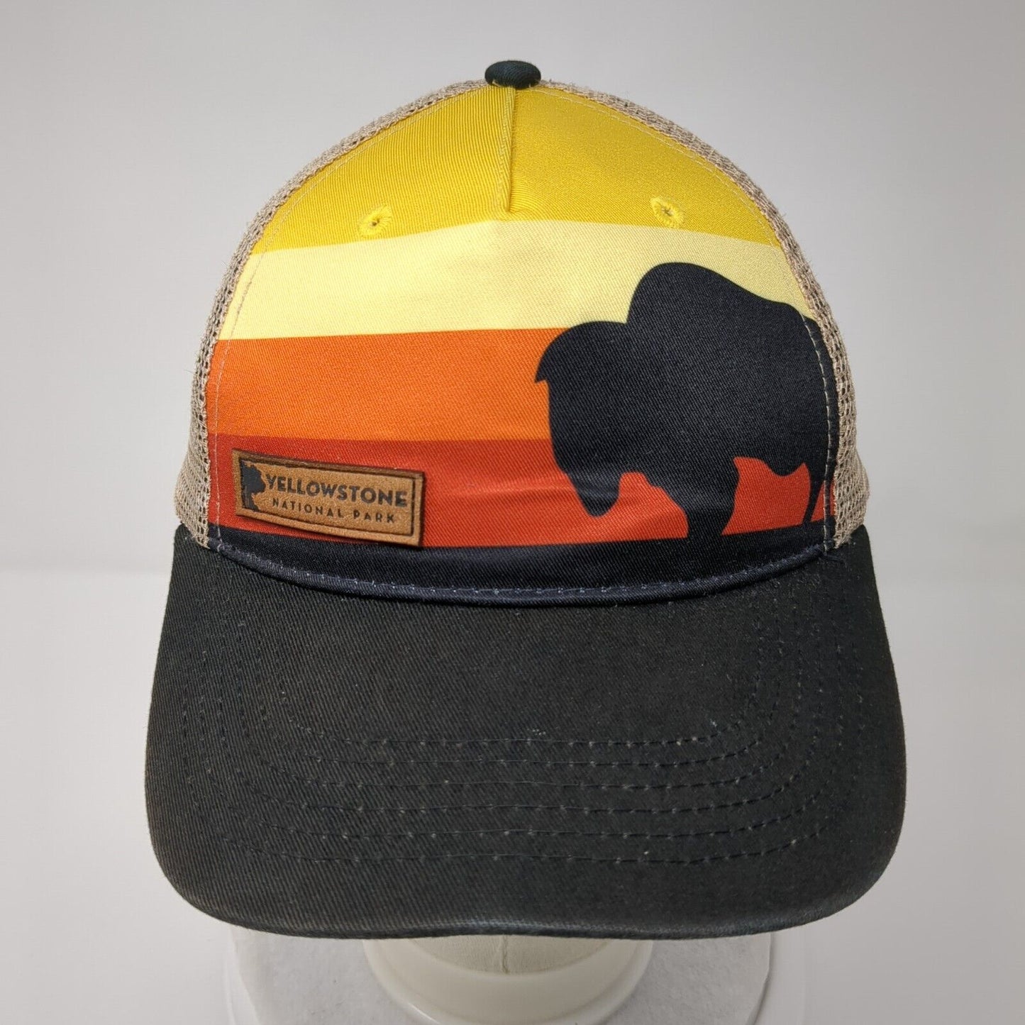 Yellowstone National Park Snapback Trucker Hat Multicolor OSFA Mesh Back