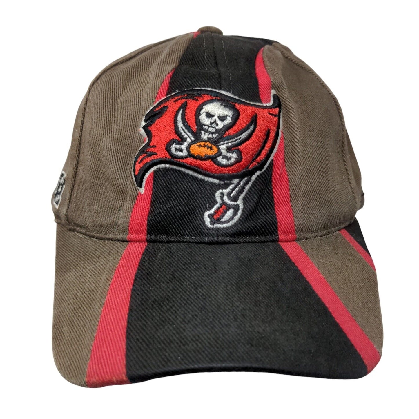Tampa Bay Buccaneers Strapback Hat Brown Striped OSFA Embroidered Logo NFL