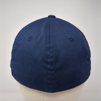 Potter's Fitted Hat Blue S/M Embroidered Solid Flexfit Port Authority