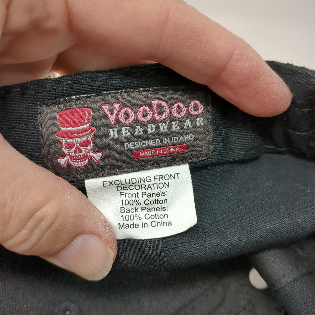 VooDoo Headwear Snapback Black Hat One Size Simplot Syngenta Agriculture Patch