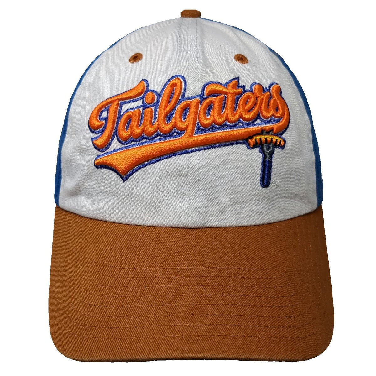'47 Tailgaters Baseball Cap Blue White Brown One Size Slideback Cotton hat Logo