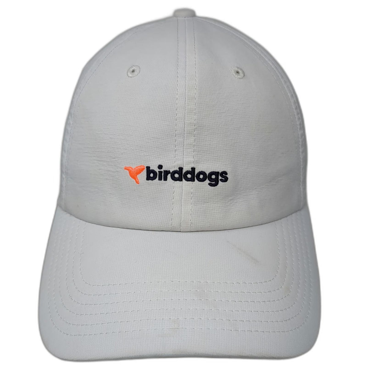 Birddogs Baseball Cap White One Size Performance Adjustable Slideback Hat