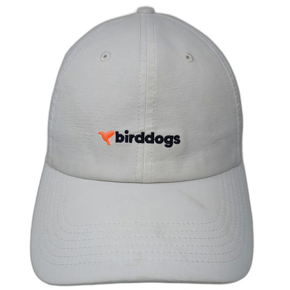 Birddogs Baseball Cap White One Size Performance Adjustable Slideback Hat