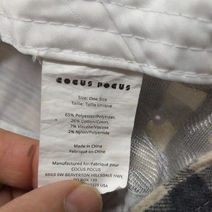 Cocus Pocus Slideback Hat Multi OSFA Buffalo Check Plaid Adjustable