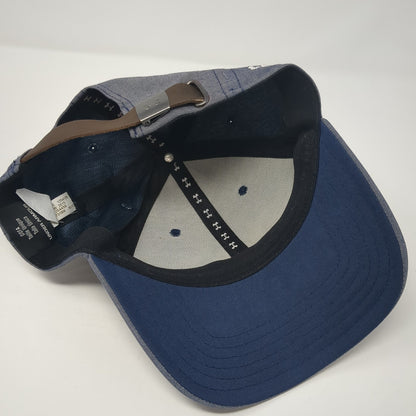 Under Armour Golf Slideback Hat Blue One Size Embroidered Leather Strap