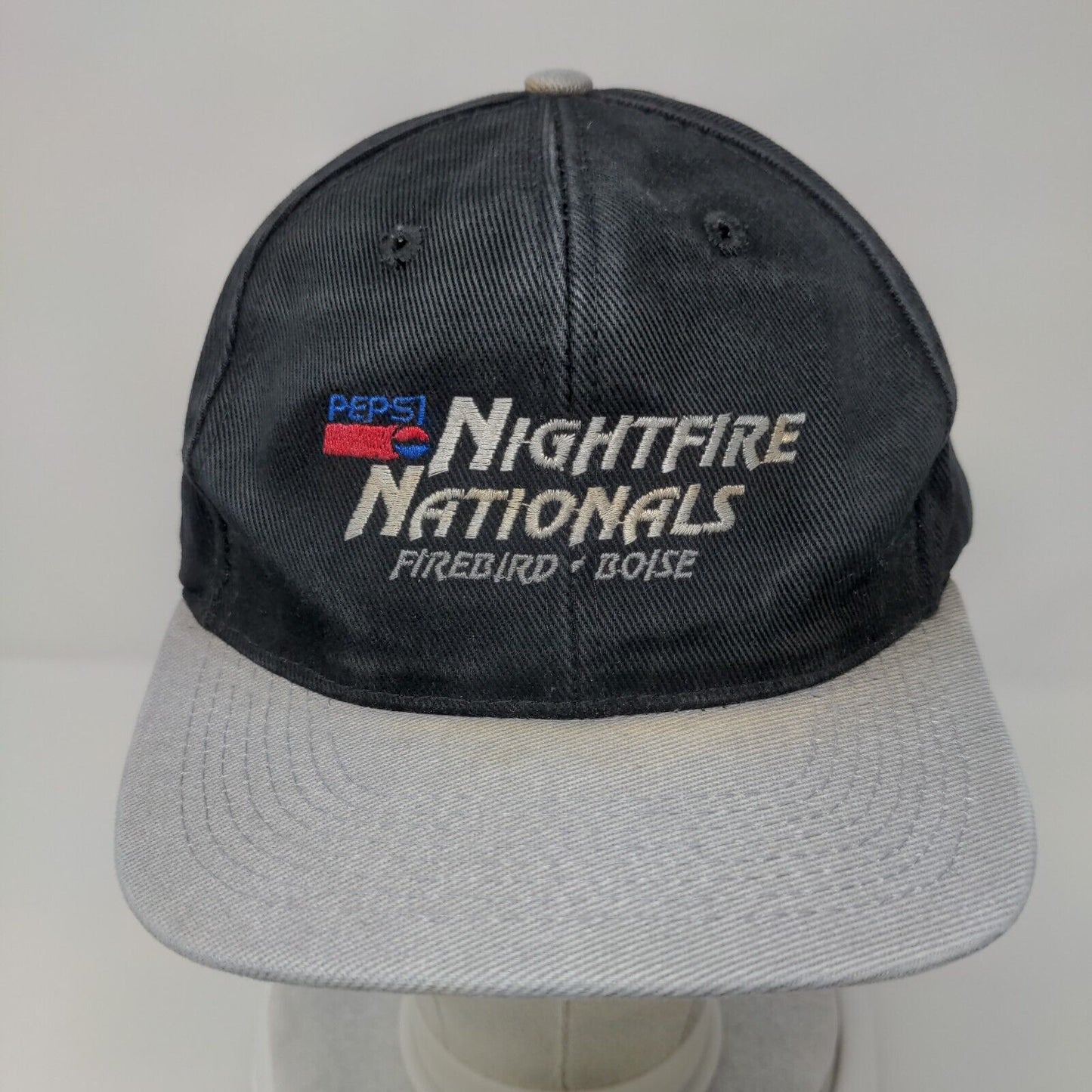 Pepsi Nightfire Nationals Snapback Hat Black OSFA Colorblock Otto