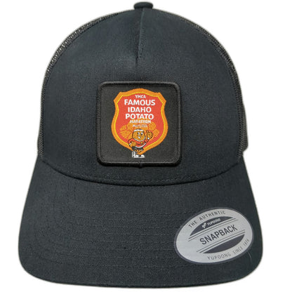 Yupoong Trucker Hat Black One Size Famous Idaho Potato Marathon YMCA Snapback