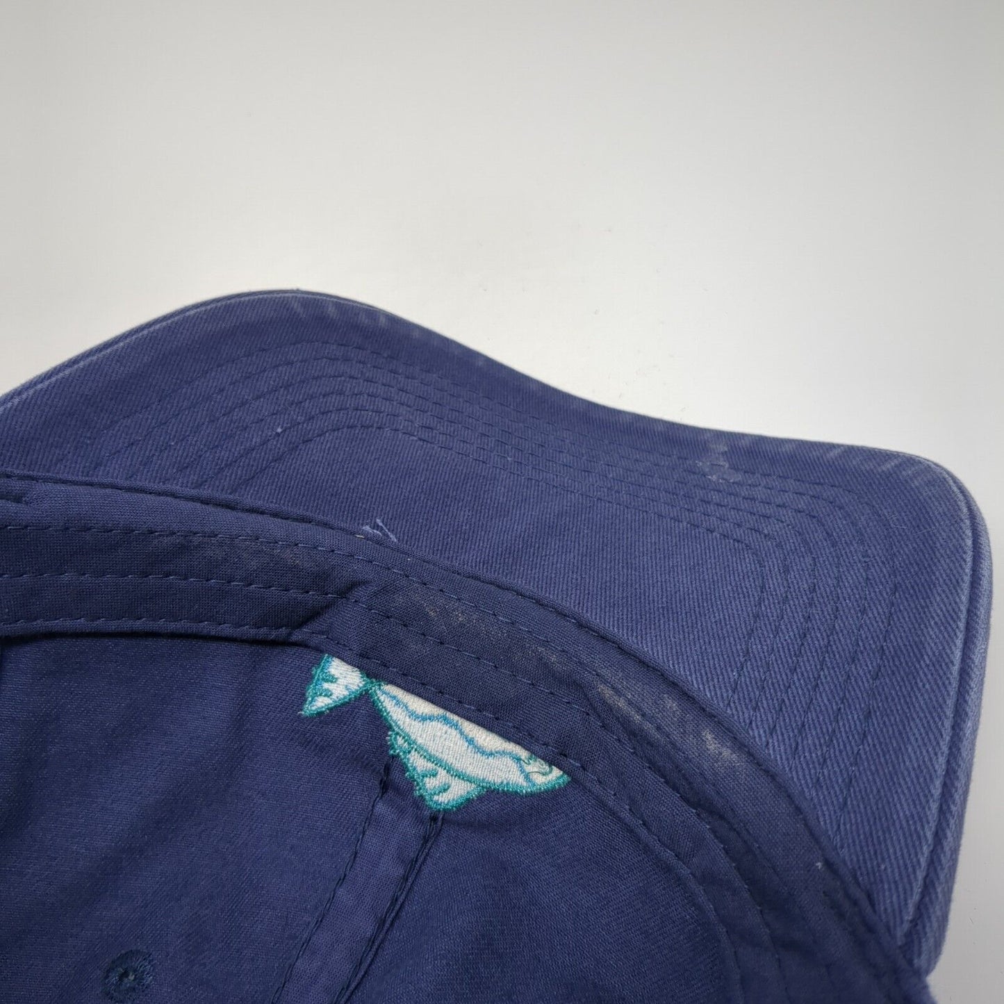 Life is Good Fish Strapback Hat Blue One Size Adjustable Embroidered Cotton