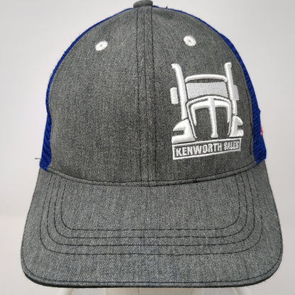 360 Apparel Trucker Hat Gray Blue One Size Kenworth Sales Truck Mesh Back