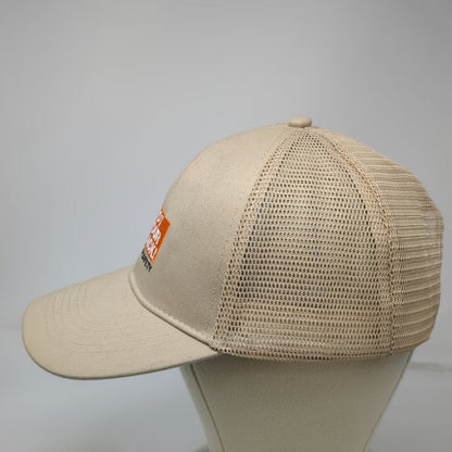 Trucker Hat Beige One Size Mesh Back OurSafety Got Your Back Graphic Snapback