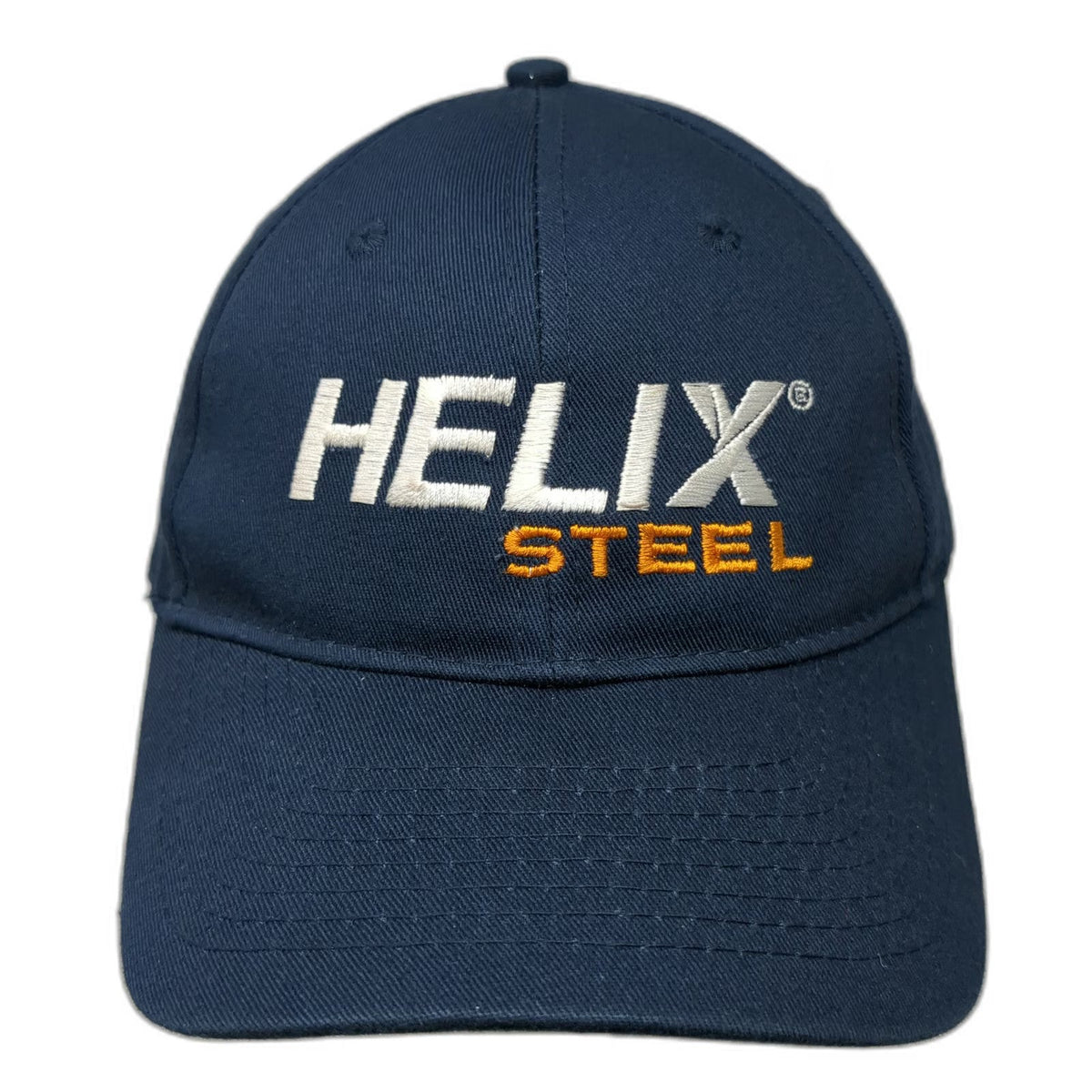 Port & Company Baseball Cap Blue One Size Helix Steel Logo Cotton Strapback Hat