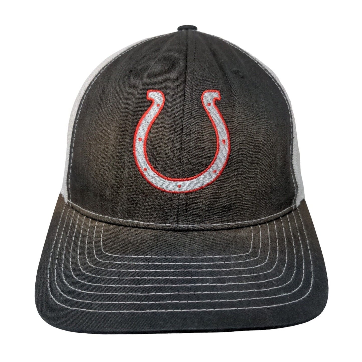 Richardson 112 Snapback Mesh Back Hat Black Indianapolis Colts NFL Logo