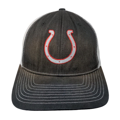 Richardson 112 Snapback Mesh Back Hat Black Indianapolis Colts NFL Logo