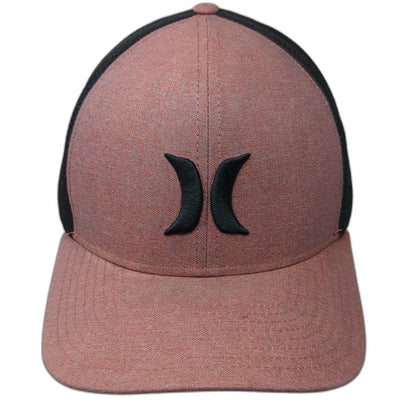 Hurley Baseball Cap Red Black One Size Nike Dri-FIT Mesh Back Logo Sports hat