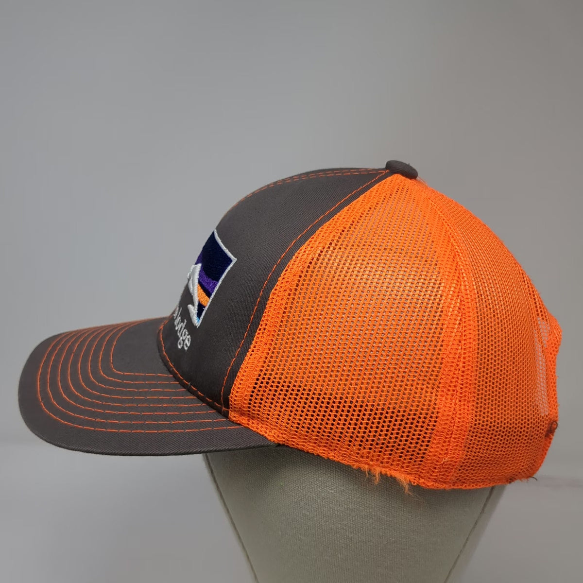 Outdoor Cap Baseball Cap Gray Orange One Size Redfish Lake Lodge Idaho Mesh Hat