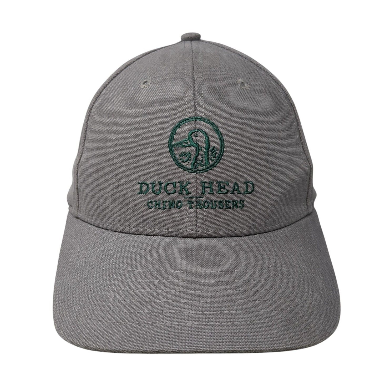 Duck Head Chino Trousers Slideback Hat Gray One Size Adjustable Embroidered