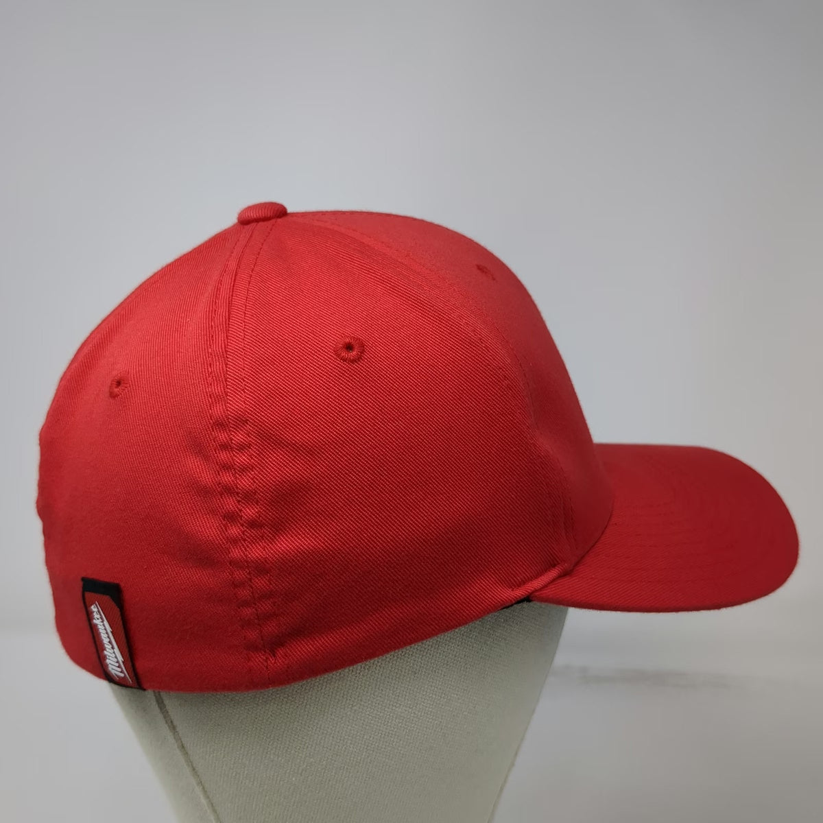 Milwaukee Baseball Cap Red M Flexfit Fitted Logo Tool Brand Professional Hat