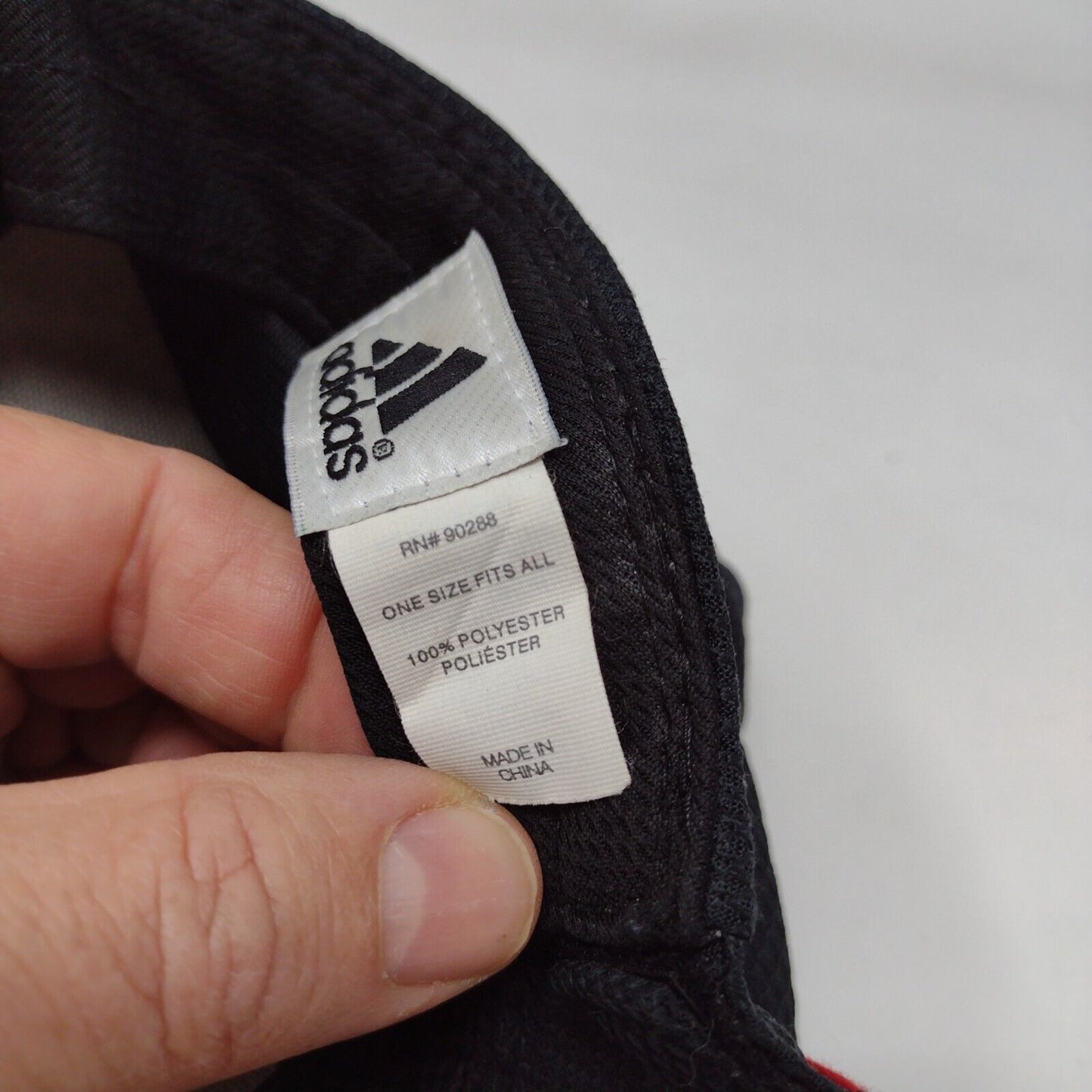 Adidas 3 Stripes Strapback Hat Black OSFA Climalite Embroidered