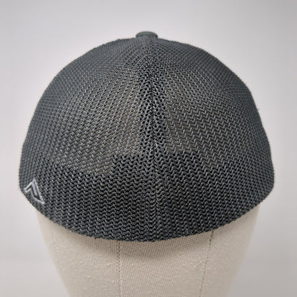 Boise N Youth Fitted Trucker Hat Gray 6 3/8-6 7/8 Mesh Back Pacific Headwear