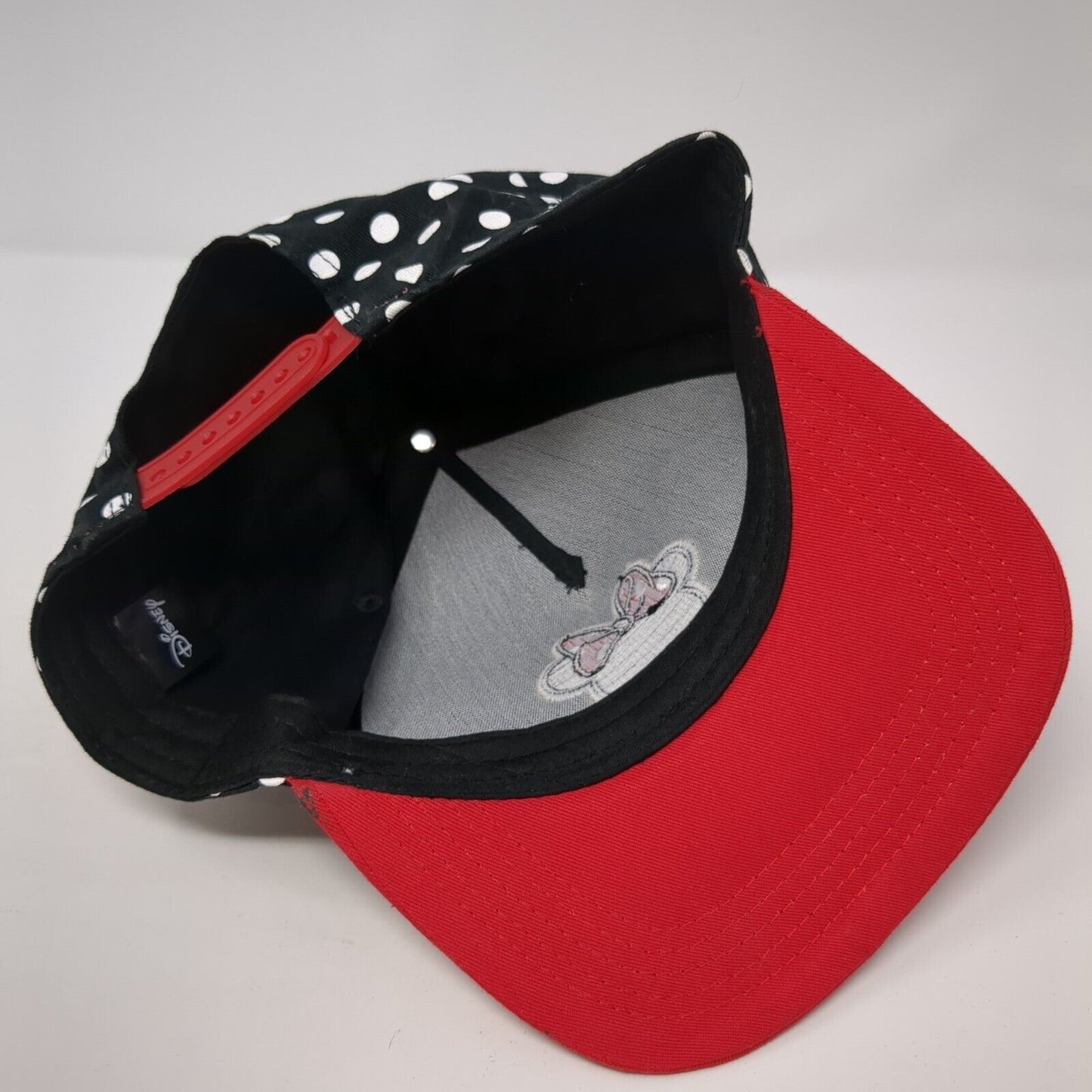 Minnie Mouse Snapback Hat Multicolor One Size Polka Dot Adjustable