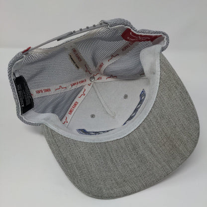 Kimes Ranch Snapback Trucker Hat Gray OSFA 110 Flexfit Mesh Back Yupoong