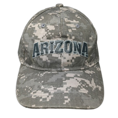 SNCO Baseball Cap Gray Green Beige One Size Arizona Digital Camo Embroidered Hat