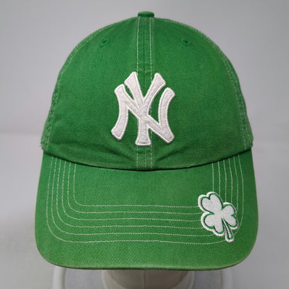 New York Yankees MLB Twins Enterprise Green White Baseball Cap One Size Shamrock
