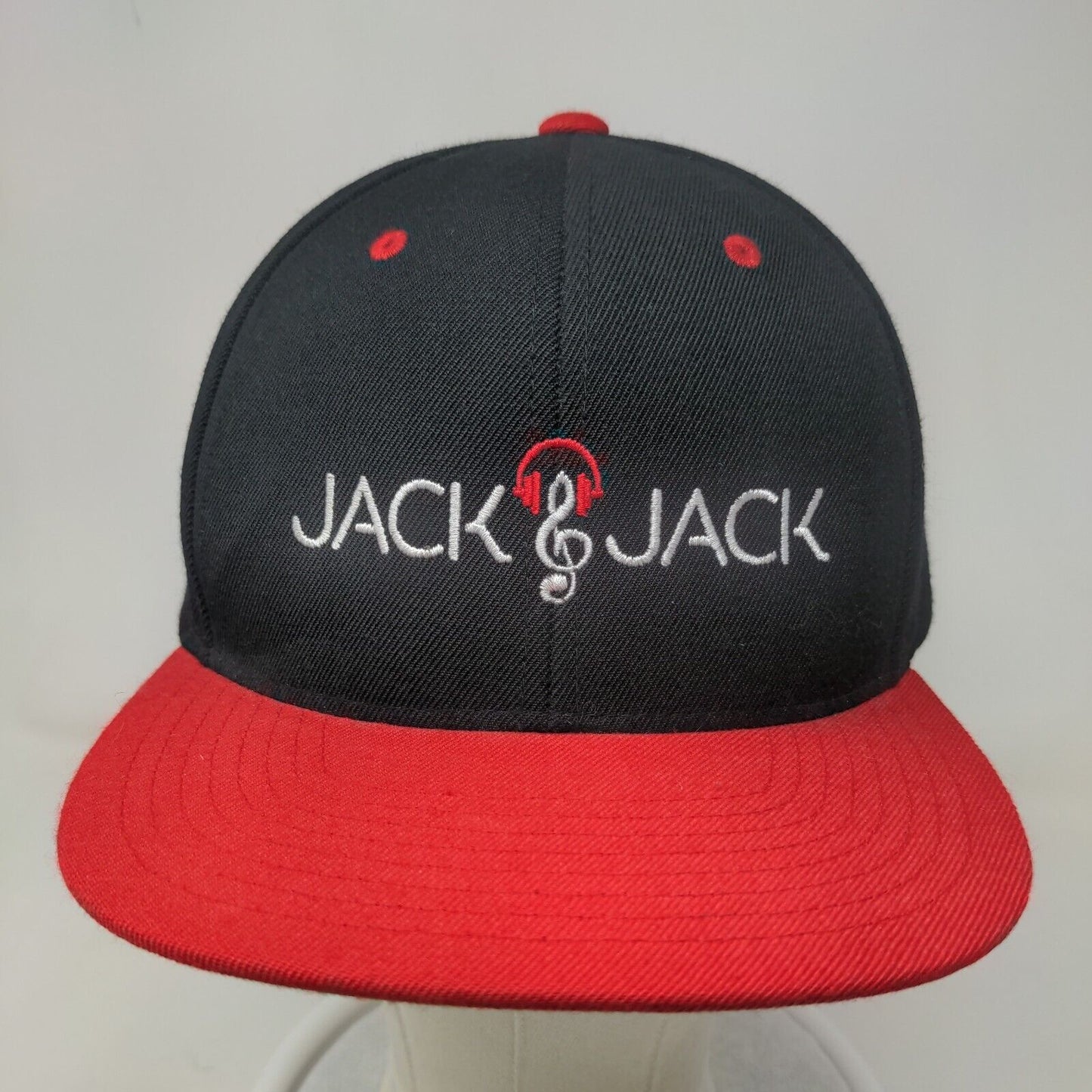 Jack & Jack Snapback Hat Black OSFA Embroidered Sport-Tek Adjustable