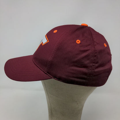 Captivating Headwear Men's Strapback Hat Red Embroidered Virginita Tech VT Logo