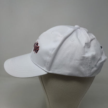 New Hampshire Fisher Cats Men's Strapback Hat White Adjustable Embroidered Logo