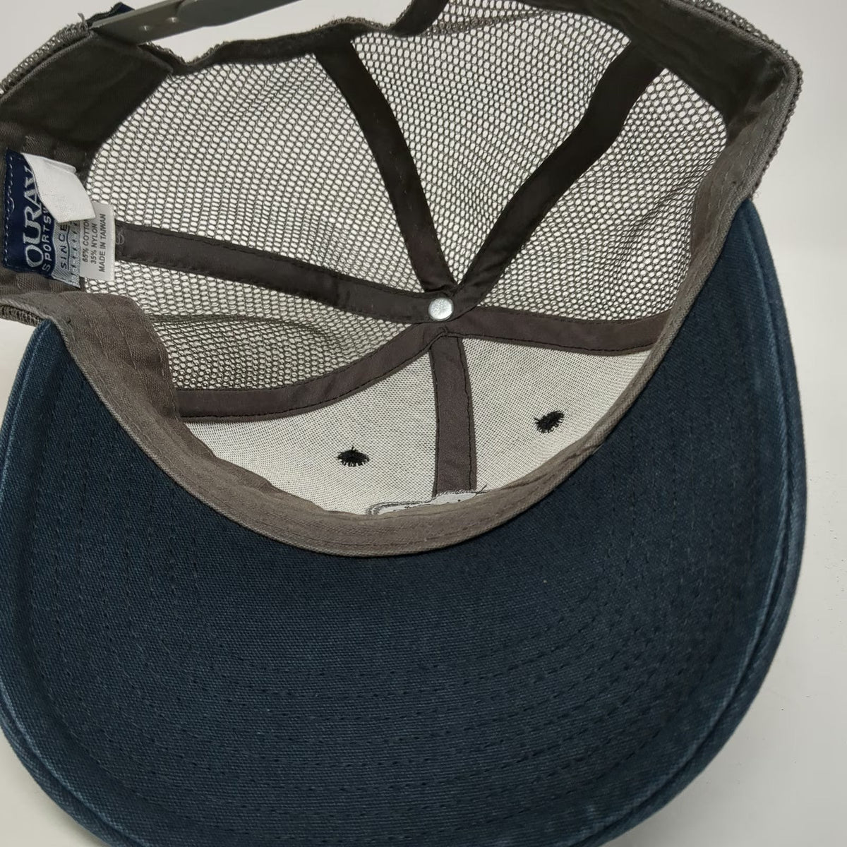 Ouray Sportswear Trucker Hat Blue One Size Mackay Bar Outfitters River No Return