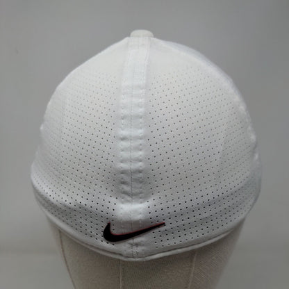 Tiger Woods Nike Fitted Hat White Small/Medium Dri Fit ADV Legacy 91