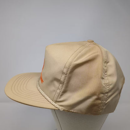 The Executive Line Commence Sun Rope Detail Trucker Hat Brown OS Cap USA Vintage