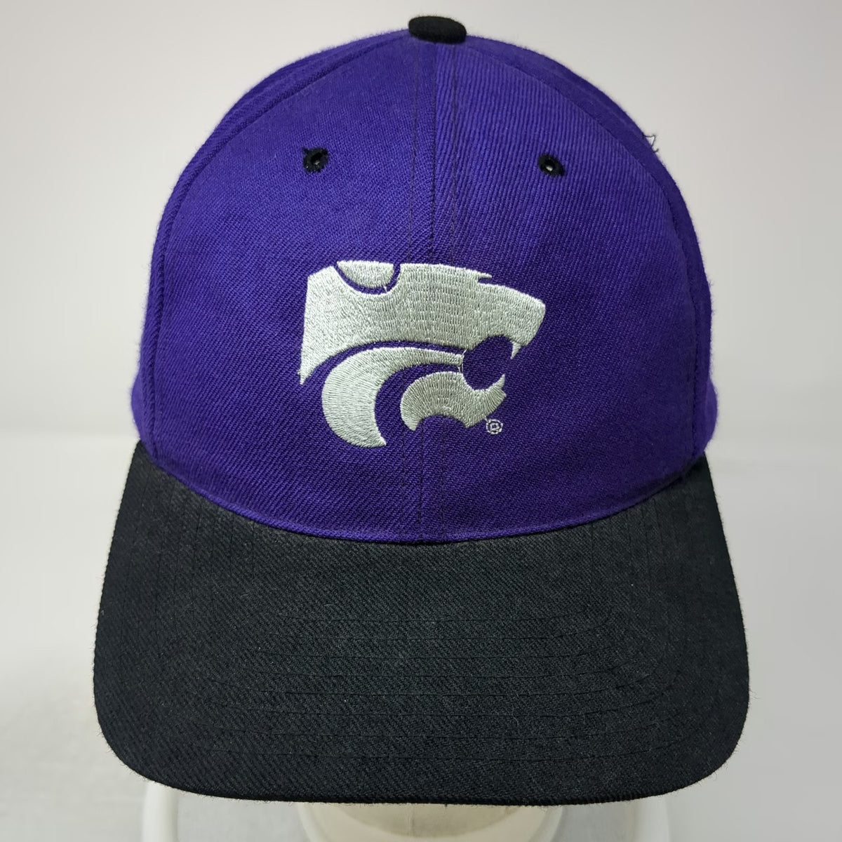 NCAA Kansas State Wildcats Amapro Snapback Hat Purple Black Green One Size Wool
