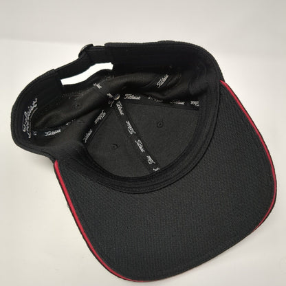 Titleist Slideback Golf Hat Black One Size Adjustable 6 Panel Solid