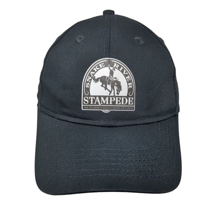 Snake River Stampede Youth Strapback Hat Black OS Adjustable Port & Company