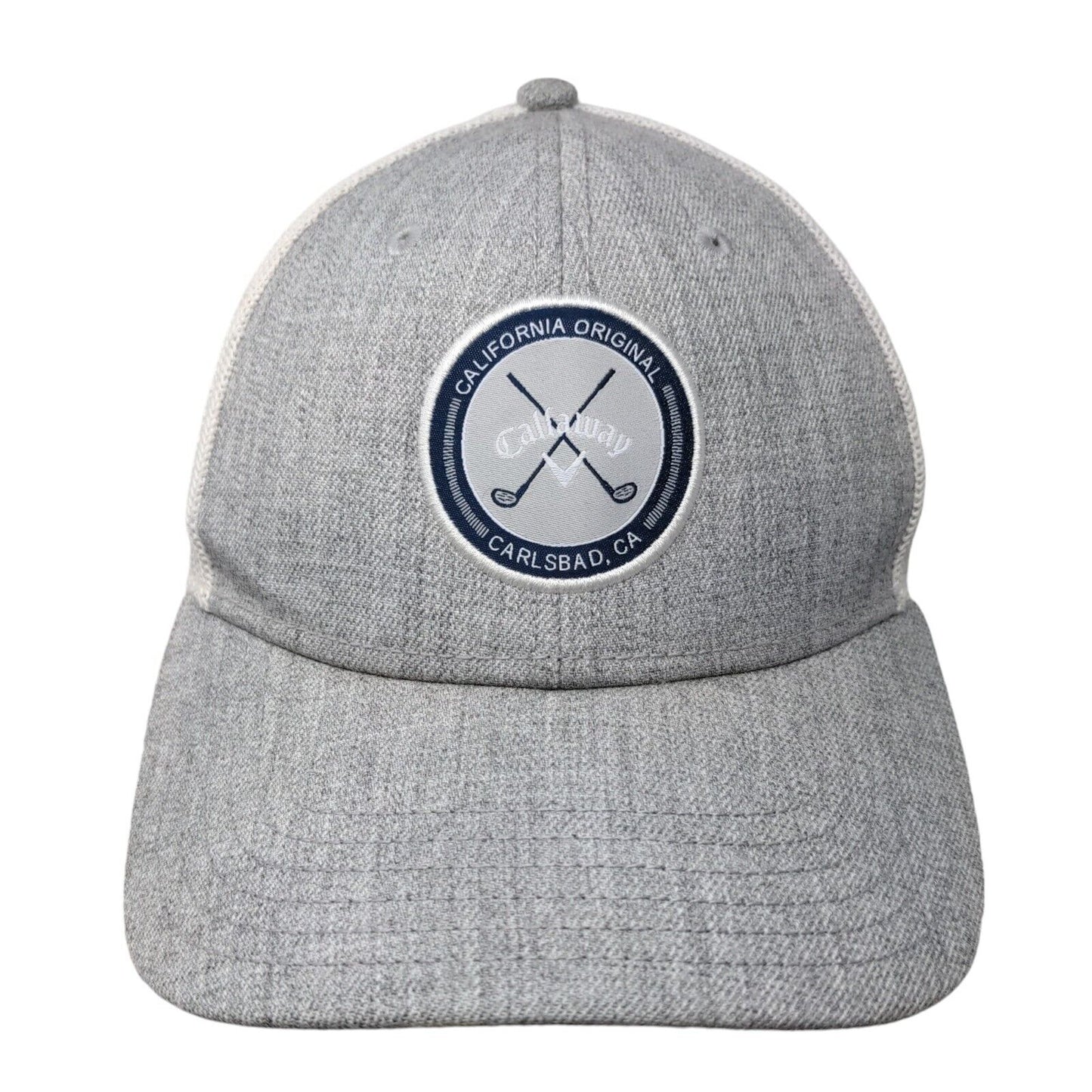 Callaway California Original Carlsbad Ca Trucker Hat Gray One Size Mesh Back