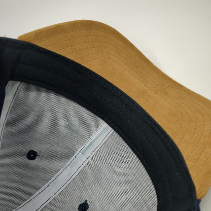Pukka Baseball Cap Blue OSFM Tamarack Est 2004 Suede Brim Slideback Patch Hat