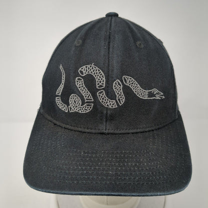 Join Or Die Snake Fitted Hat Black S/M Embroidered 1776 United 6 Panel