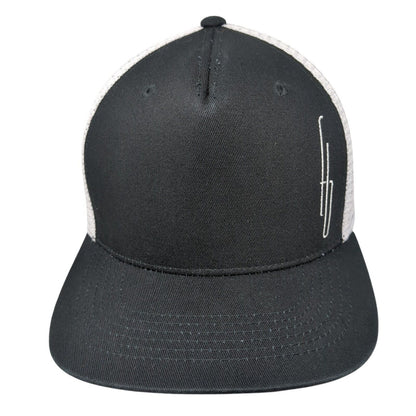 American Needle Snapback Trucker Hat Black One Size Mesh Back Logo