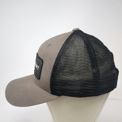 onX Hunt Trucker Hat Gray Black One Size Mesh Back Topographic Patch Snapback
