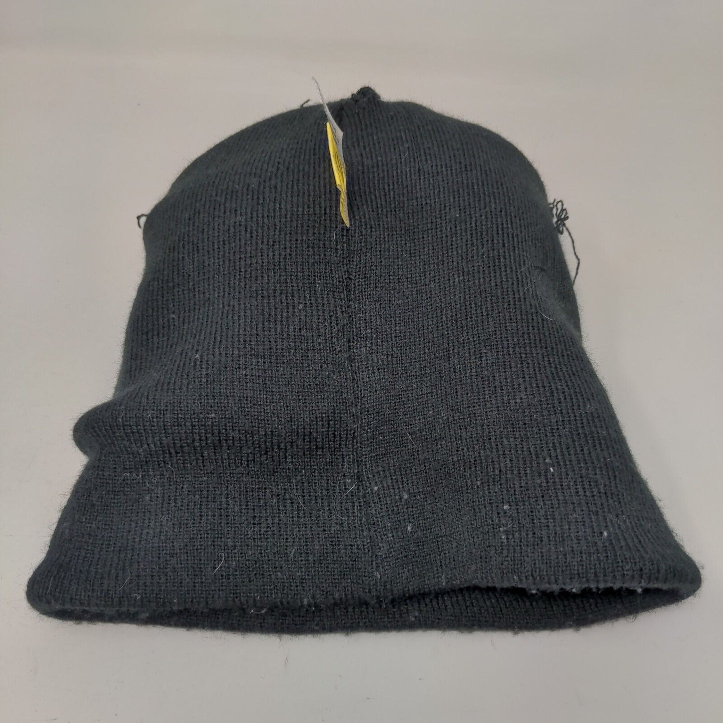 Mickey Mouse Knit Pom Pom Beanie Hat Black Toddler Embroidered