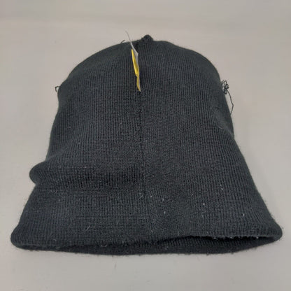 Mickey Mouse Knit Pom Pom Beanie Hat Black Toddler Embroidered