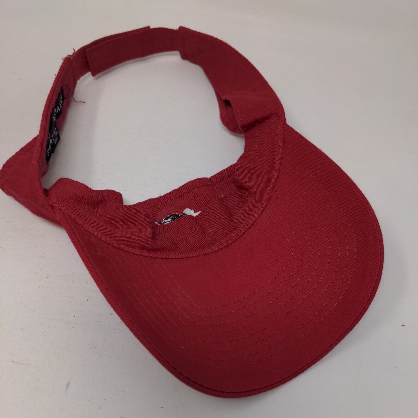 Whipa Snapa Charters Strapback Sun Visor Hat Red One Size Port & Company