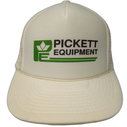 Otto Trucker Hat Beige One Size Pickett Equipment Mesh Snapback Rope Foam Hat