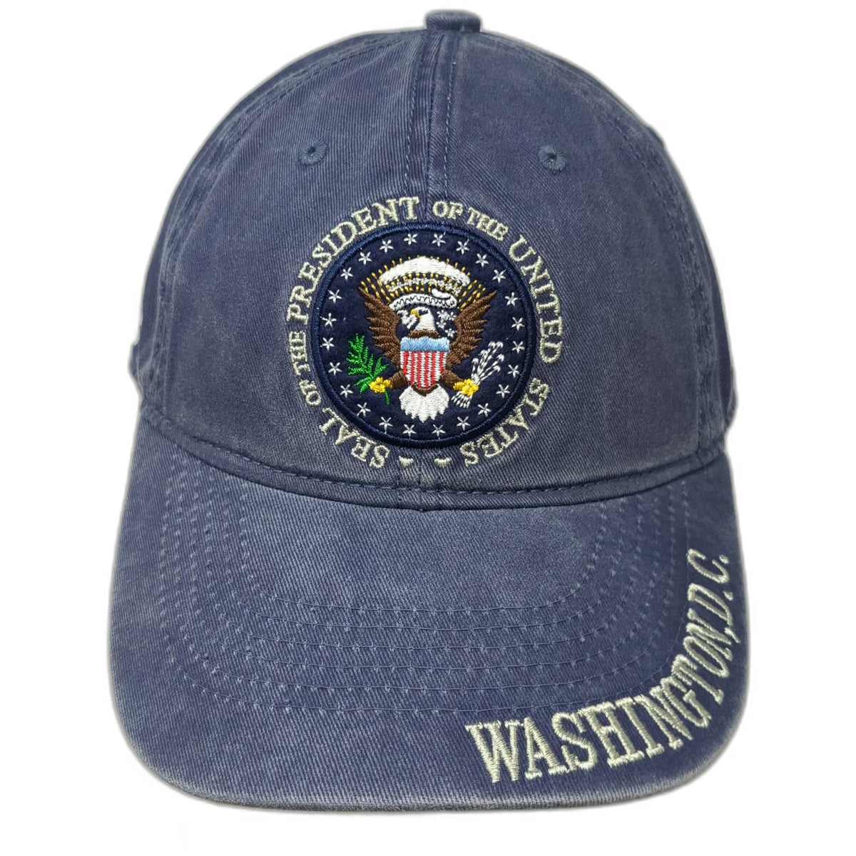 DC One Whole Sale Baseball Cap Blue One Size Presidential Seal Washington DC Hat