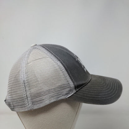 MCS (601) 758-0800 Snapback Trucker Hat Gray OSFA Adjustable Mesh Back