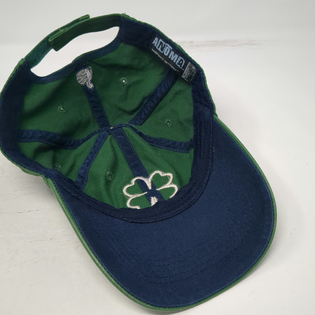 ANOMA Baseball Cap Green Blue White One Size Ireland Shamrock Strapback Hat