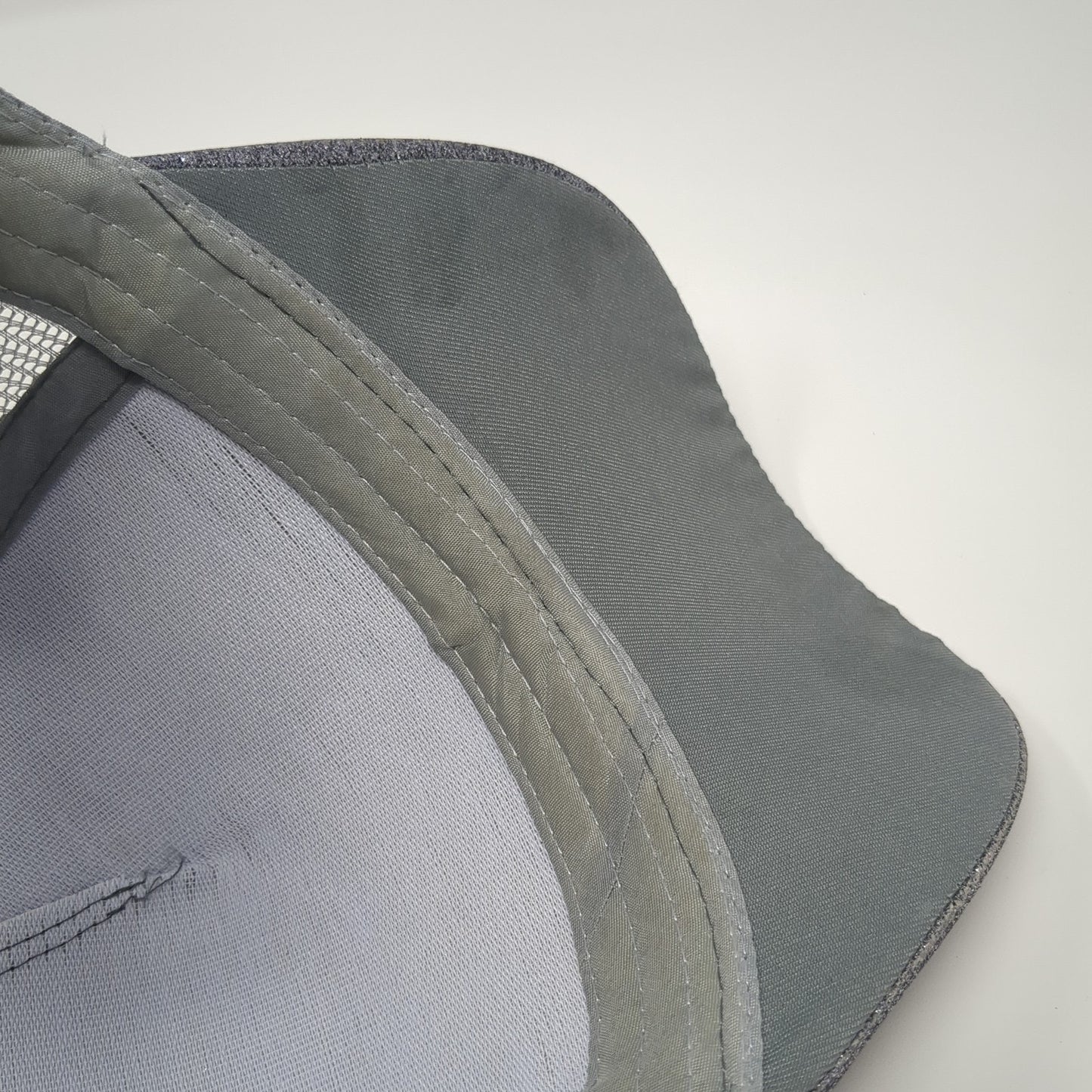 Glitter Ponytail Trucker Hat Gray OS Adjustable Lightweight Mesh Back Blank