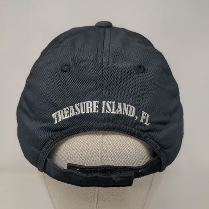 Caddy's On The Beach Strapback Hat Blue One Size Treasure Island FL